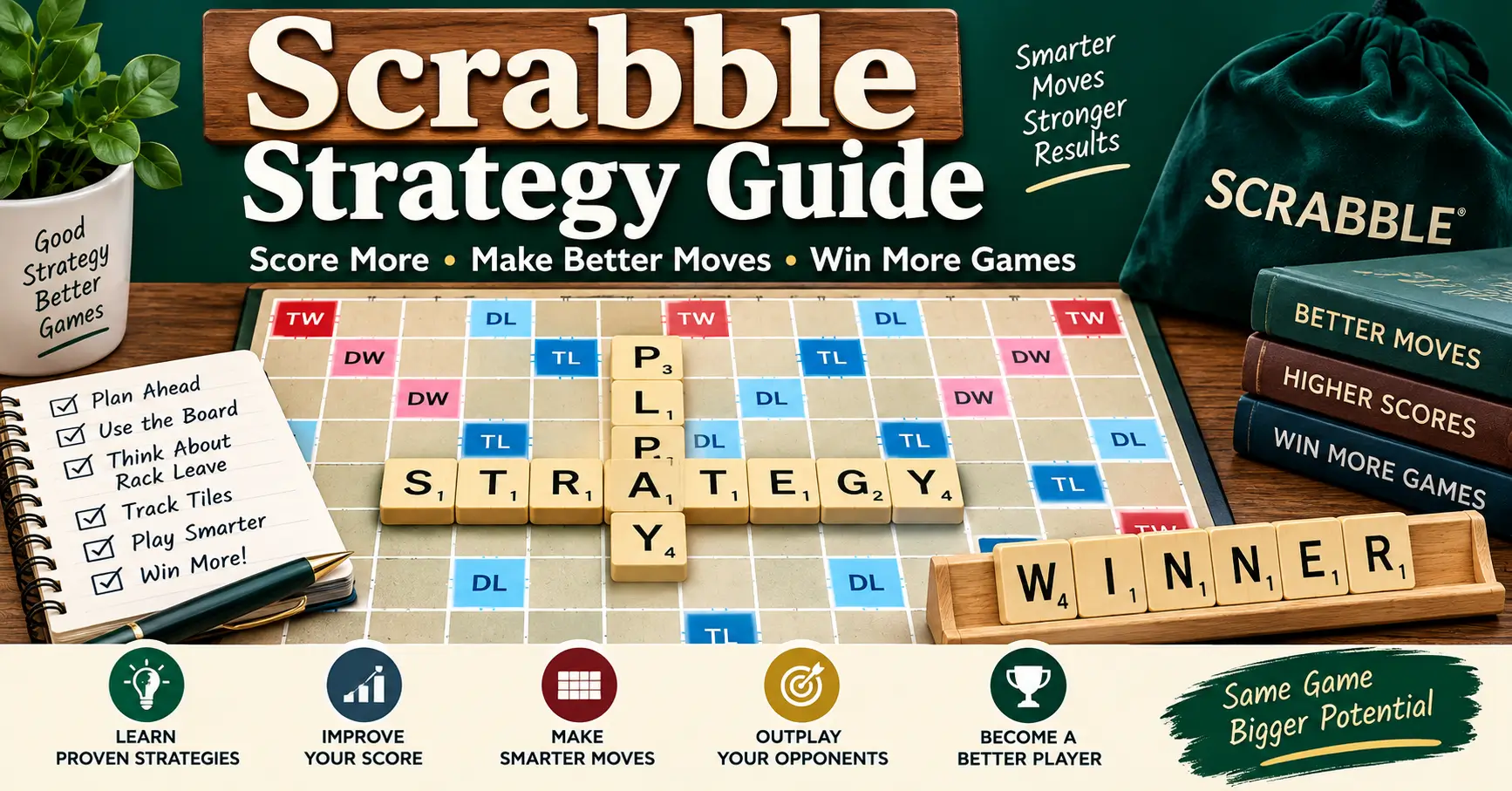 Scrabble strategy guide for making better moves and scoring more points